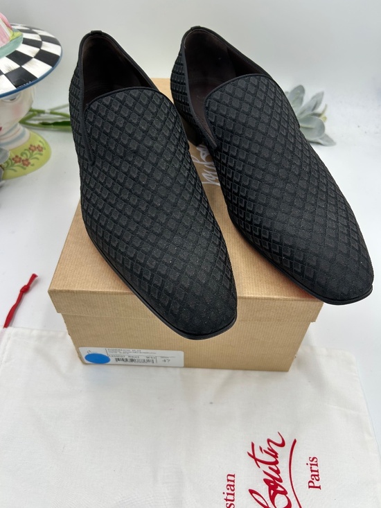 Men’s Christian Louboutin Dandelion Jacquard Loafers.Size 47/14 US Made in Italy main image 8